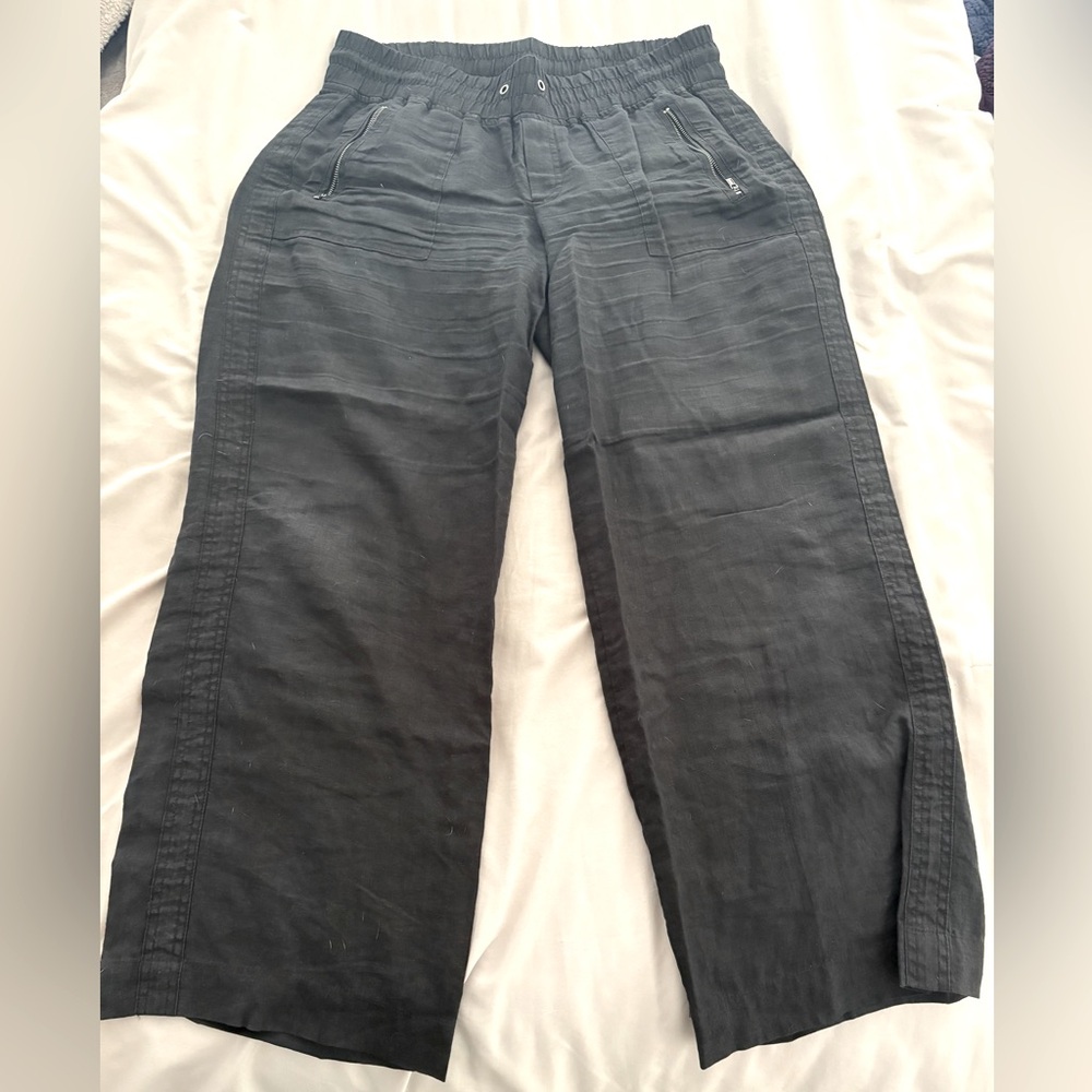 Athleta Black Linen Pants - size 12
